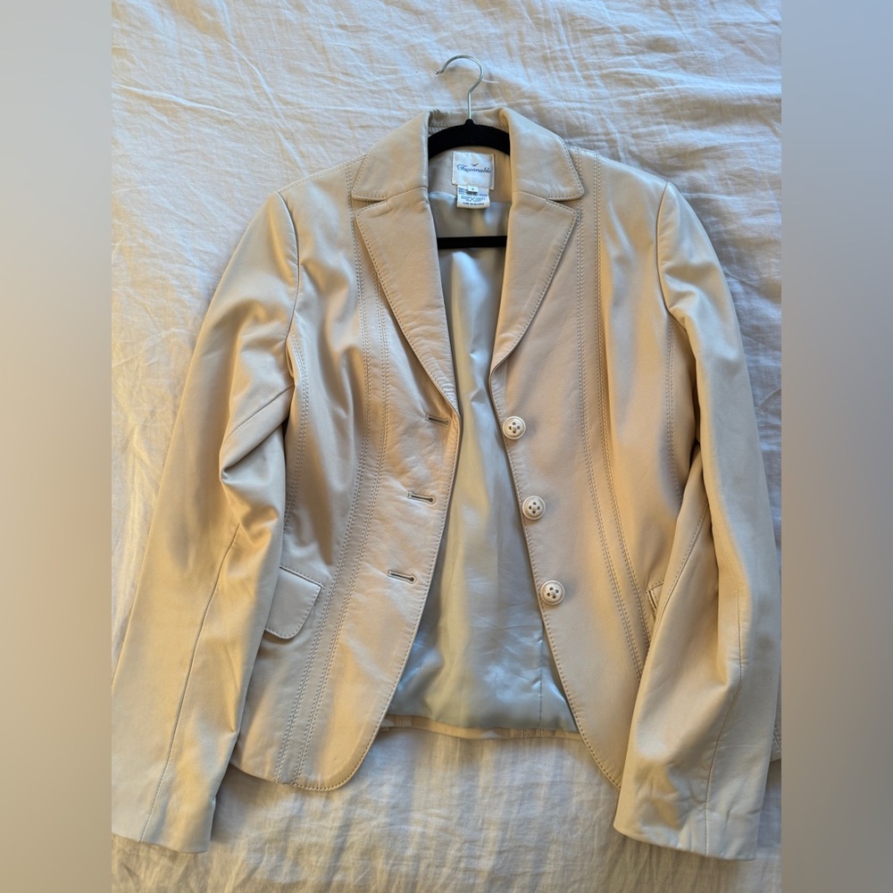 Faconnable Cream Women's Blazer